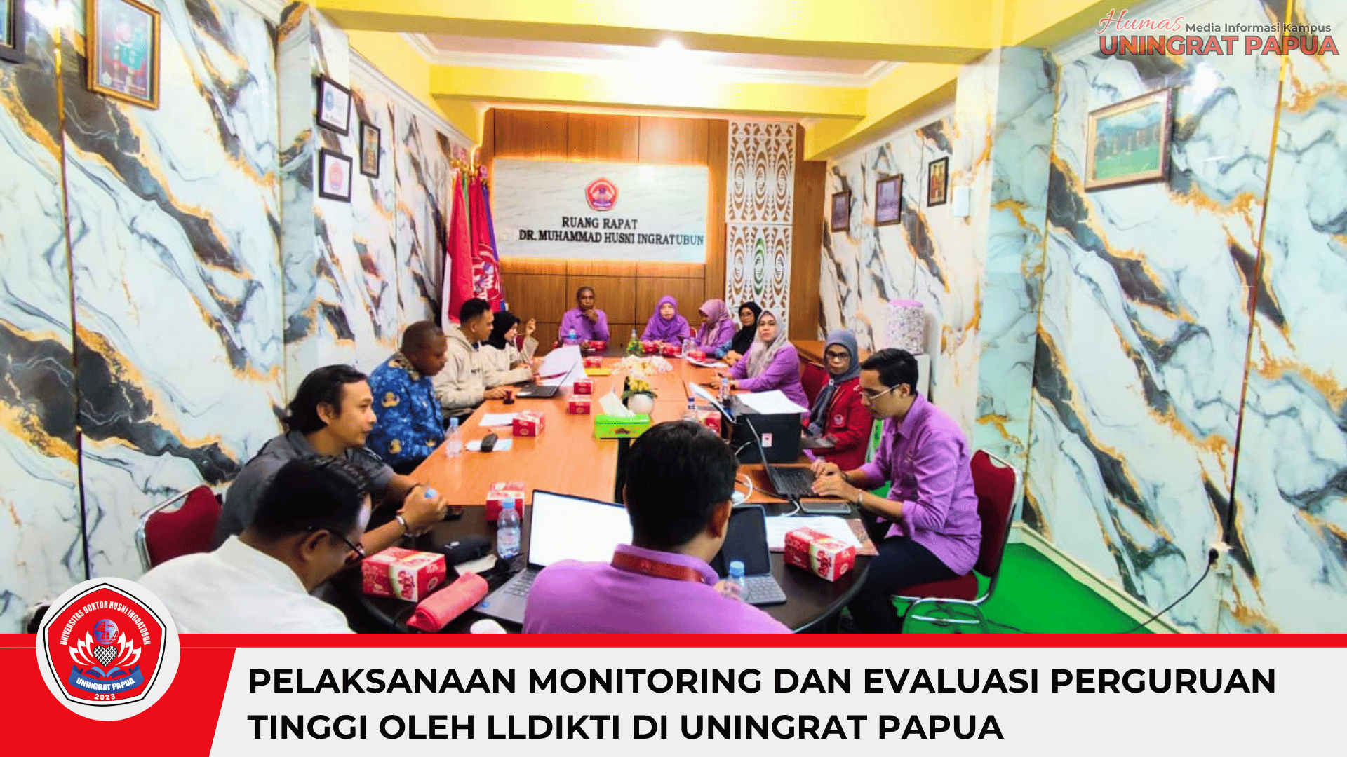 LLDIKTI Laksanakan Monitoring dan Evaluasi Perguruan Tinggi di UNINGRAT Papua